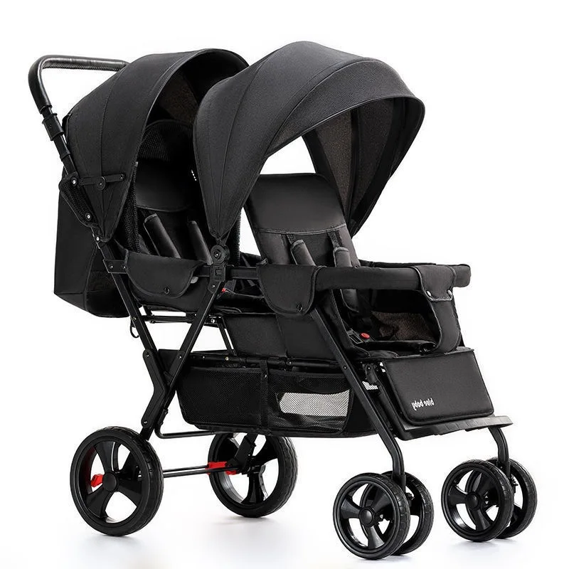 Twin Baby Strollers Lightweight Foldable Can Sit or Lie Down Double Baby Strollers Two Child Strollers Available