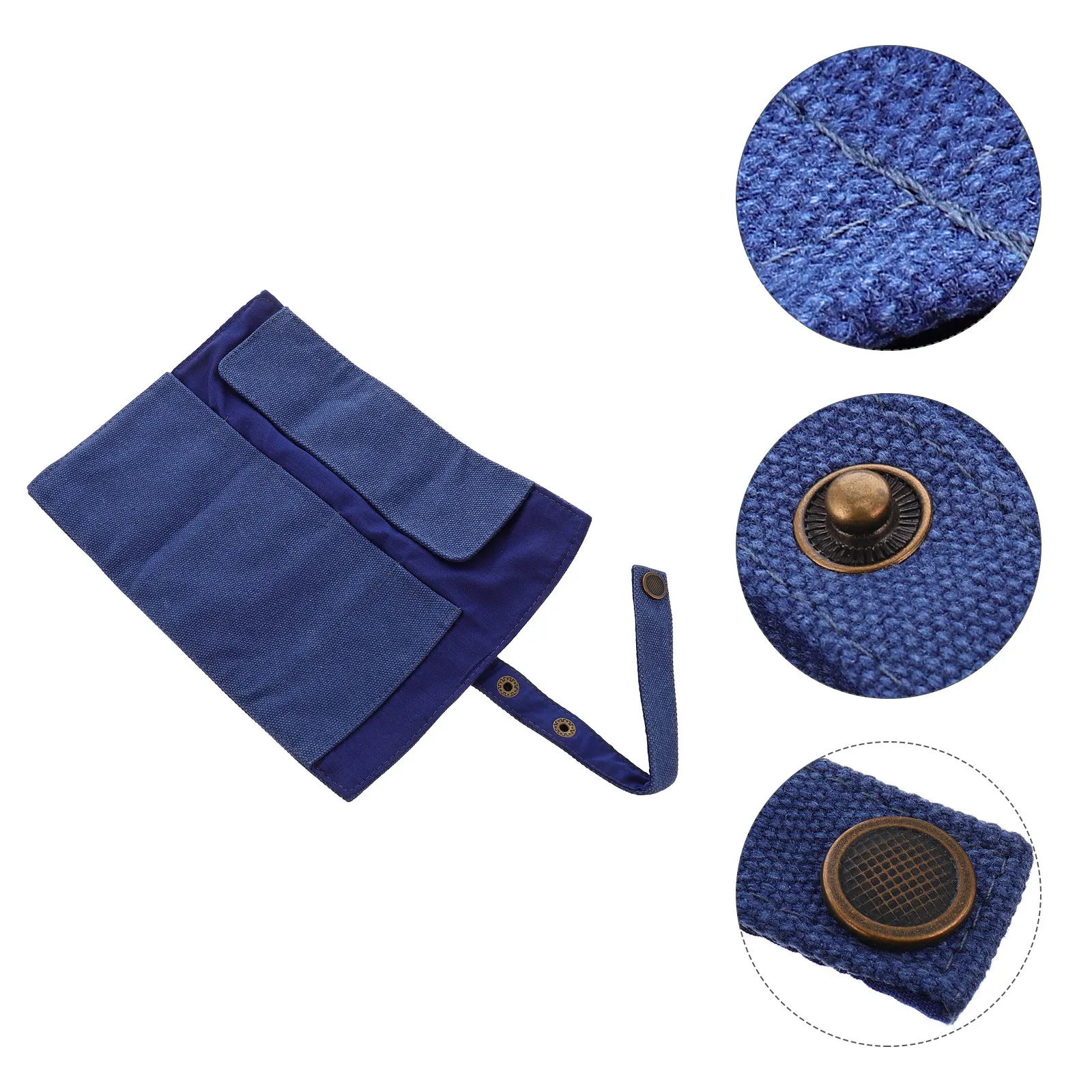 

Smart Watch Carrying Case Roll Up Travel Pouch for 5 Watches Heavy Duty Canvas Compact Foldable Watch Accessory Storage with Tie