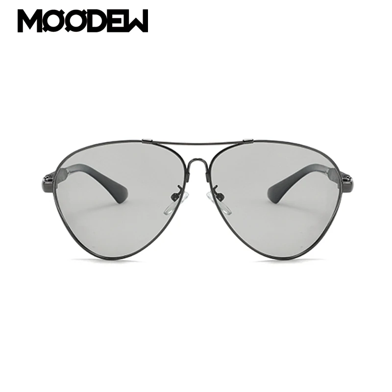 

Fashion Photochromic Polarized Sunglasses Pilot Style Anti-Ultraviolet UV Procetion Driving Glasses Hyperelastic Metal Goggles