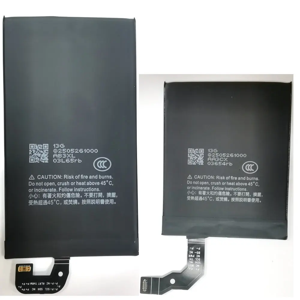A pair G06K4 3445mAh GE59C 1205mAh Battery For Google Pixel 9 Pro Fold Mobile Phone