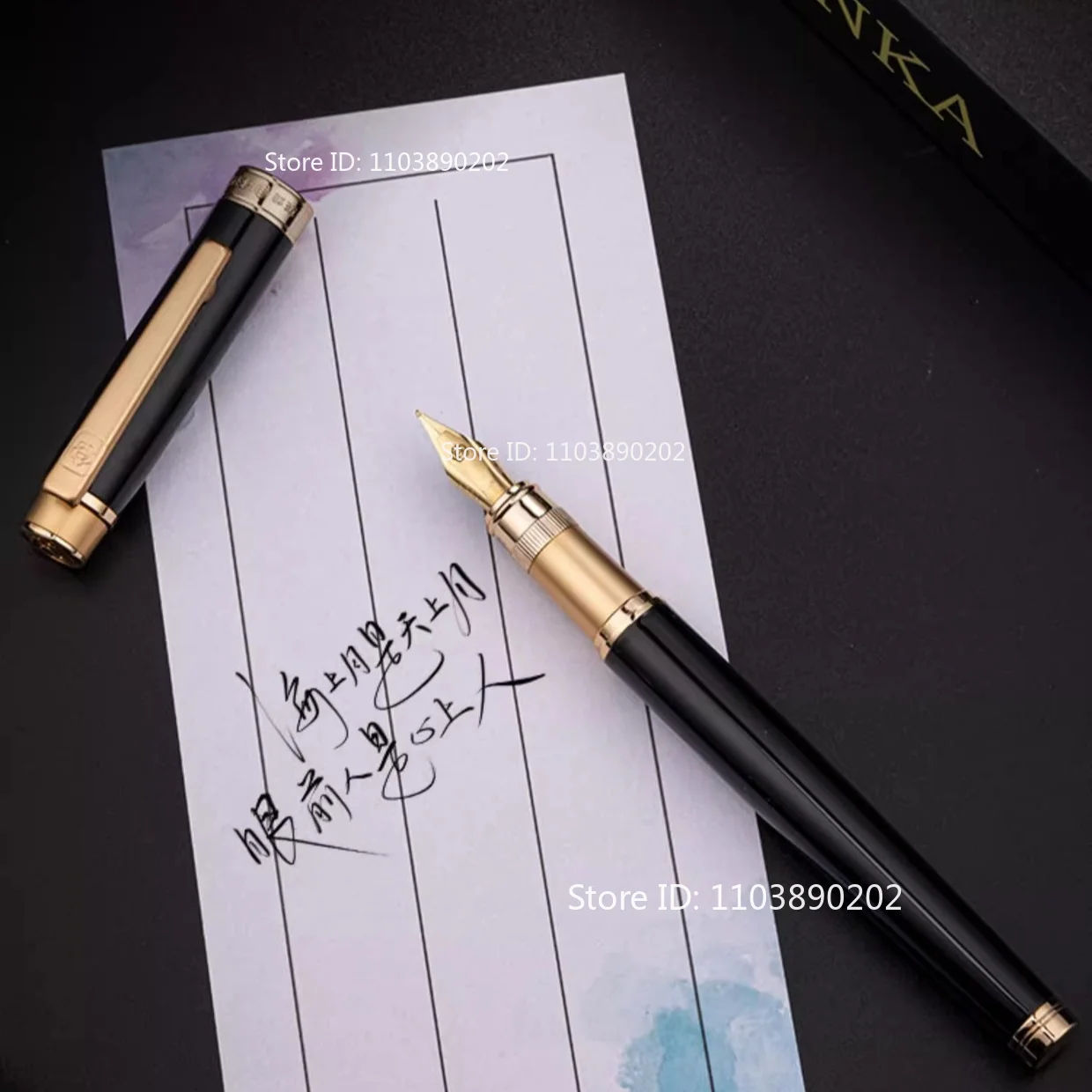 pluma-estilografica-hero-1086-de-metal-color-negro-con-punta-ajustable-de-dureza-variable-desde-dura-hasta-flexible-ideal-para-escritura-de-lujo-caligrafia-como-regalo-o-para-uso-escolar