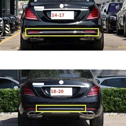 Rear bumper chrome decorative strip For Mercedes Benz S Class Maybach W222 S450 S650 S680 S600 2014-2020