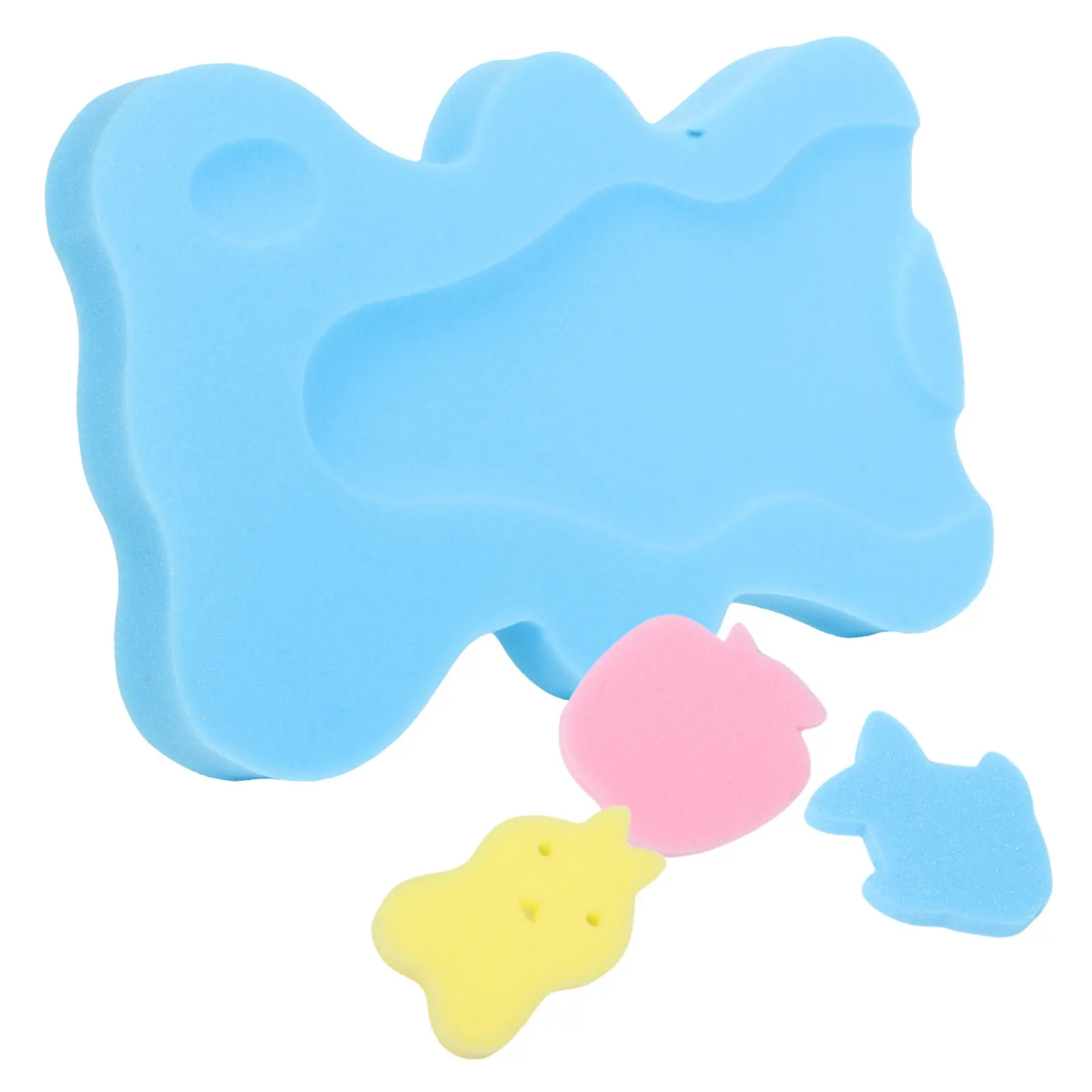 

Нескользящий мягкий толстый губчатый коврик для купания младенцев, подушка для поддержки новорожденных в ванной или раковине, удобная подушка для купания малышей, незаменимая вещь.