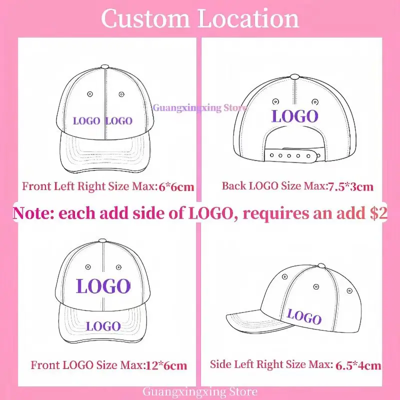 Cappelli ricamati personalizzati