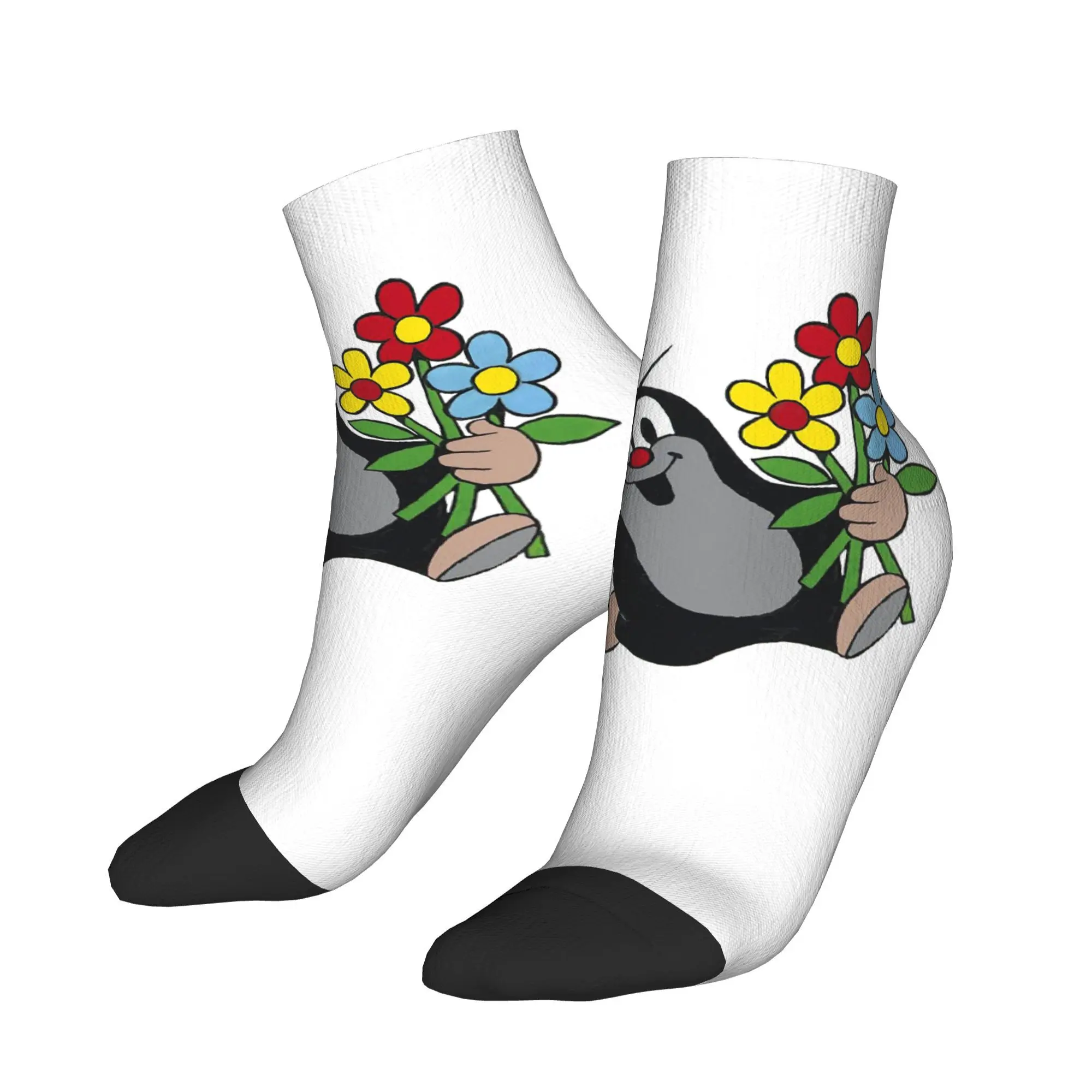 

Cute Happy Mole Krtek Socks Harajuku Sweat Absorbing Stockings All Season Socks Accessories for Unisex Christmas Gifts