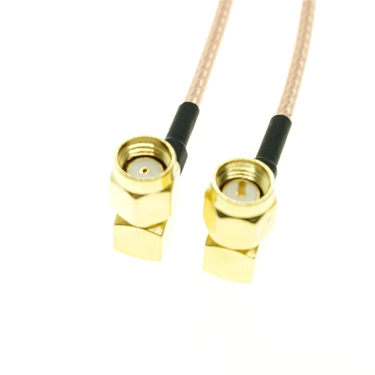 

SMA Male Right Angle to RP-SMA Male RA RF RG316 Jumper Cable Connector Adapter