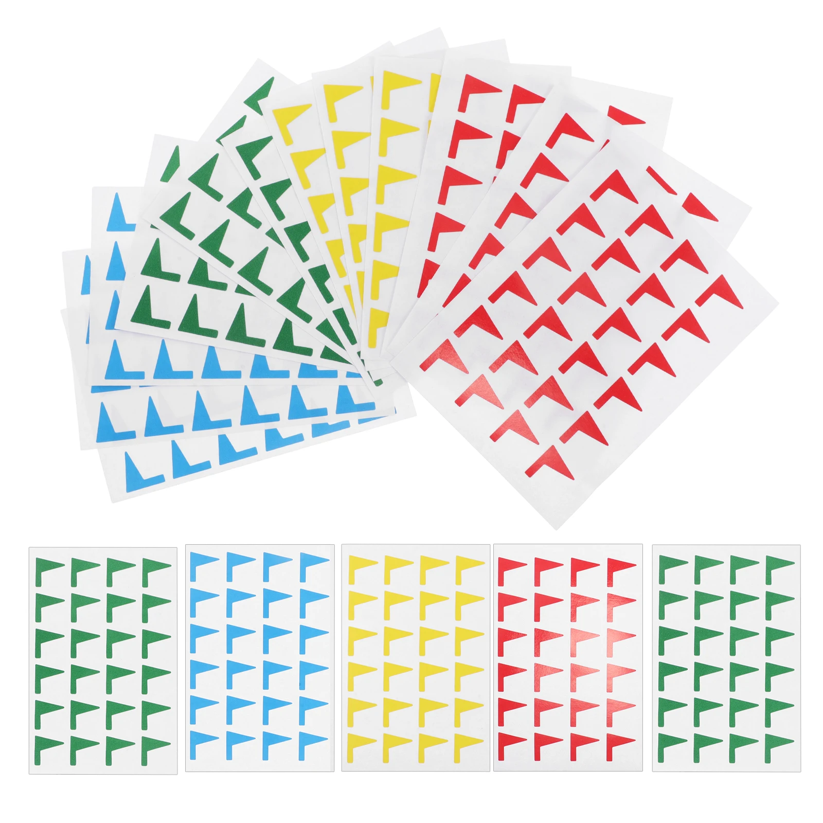 1 Pack Map Marker Stickers Kids Flag-Shaped Educational Travel Tracking Labels Self-Adhesive Planner Tabs Decorative Note Index