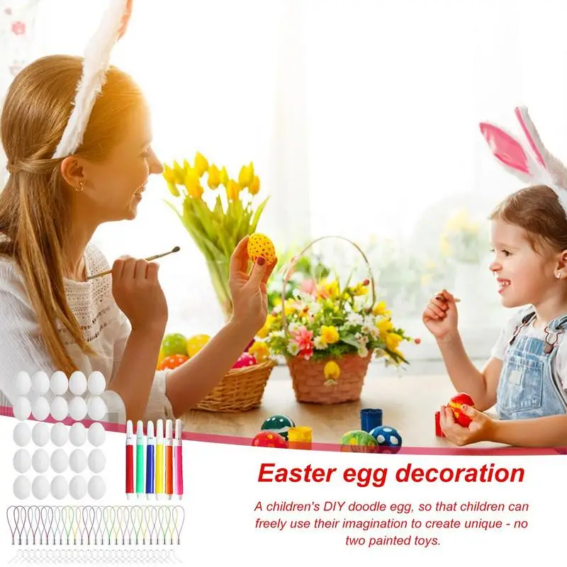 Kit di decorazione per uova di pasqua decorazioni pasquali Kit di disegno per bambini decorativi Kit di pittura Kit artigianali sicuri per bambini ragazzi ragazze