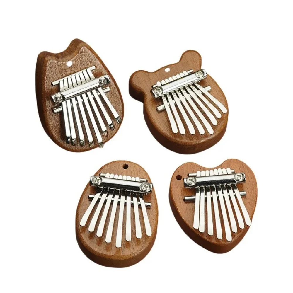 Solid Wood 8-Tone Mini Thumb Piano, Kalimba, Five-Finger Piano, Portable, Beginner's Finger Piano, Musical Instrument Style - view 6