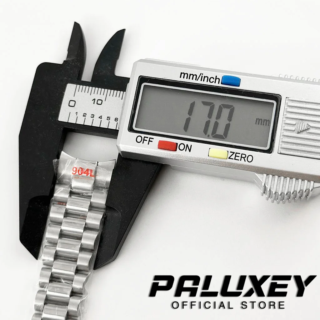 Высококачественный 17 мм 904L президентский браслет для часов, однотонный браслет из нержавеющей стали для 31 мм NH05 NH06 чехол