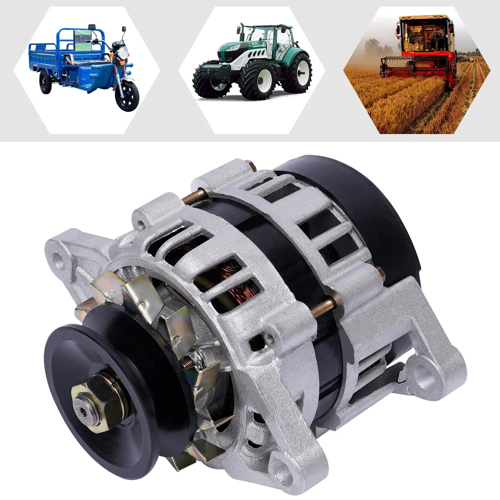 24V 2000W Brushless Permanent Magnet Generator Low RPM PMA Alternator Pure Copper for Tractor Tricycle Charging