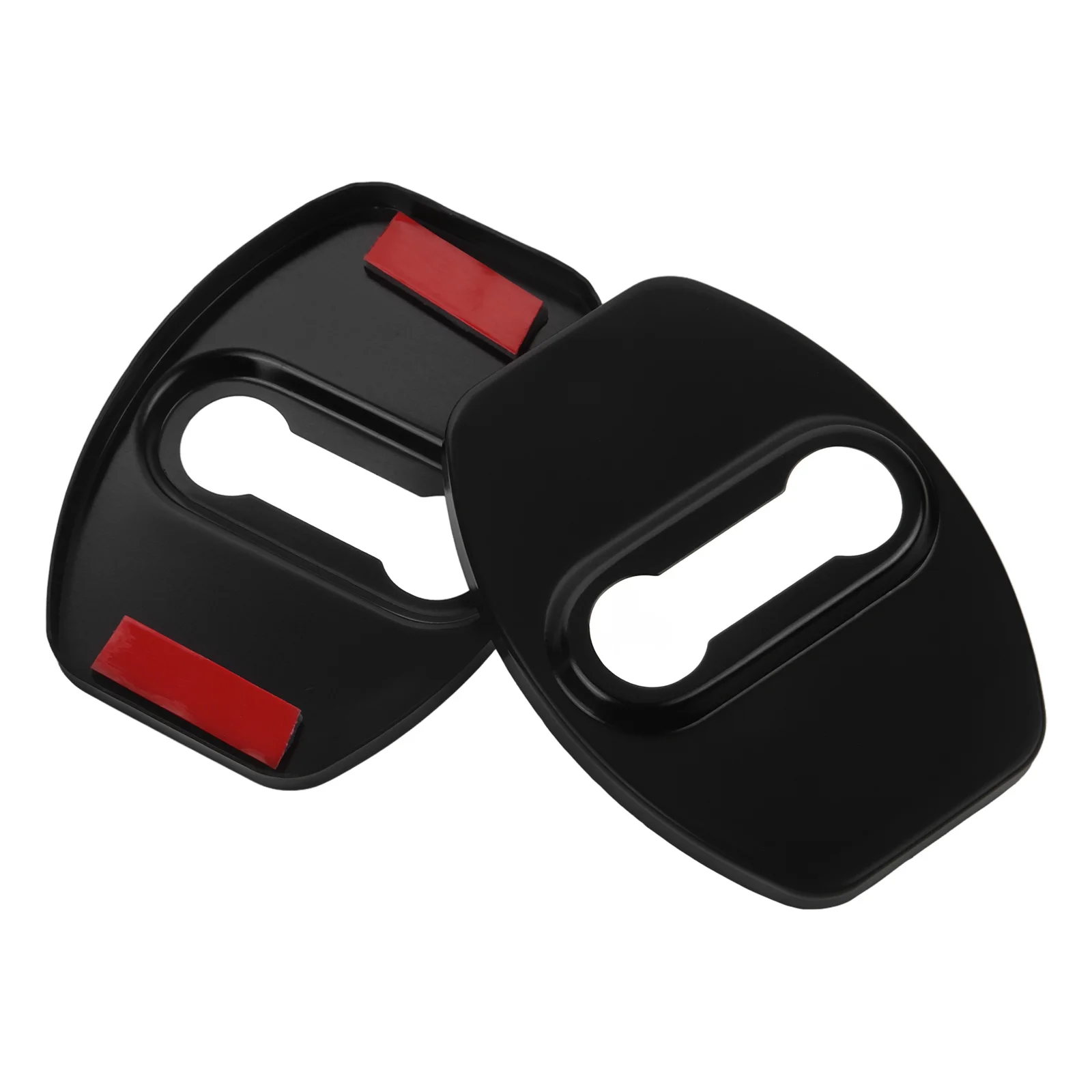 

2pcs Car Lock Cover Aluminum Alloy Rust Resistant Easy Side Door Lock Cover Installation Automotive Accessories