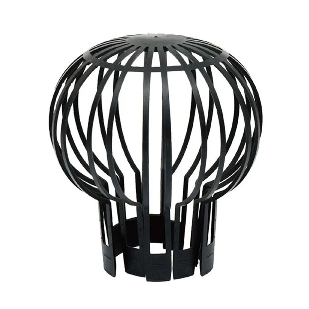 Roof and Floor Drain Plastic Black Drainage Outlet Anti Blocking Circular Mesh Cover Balcony Outdoor Rain Drainage Ditch Cover