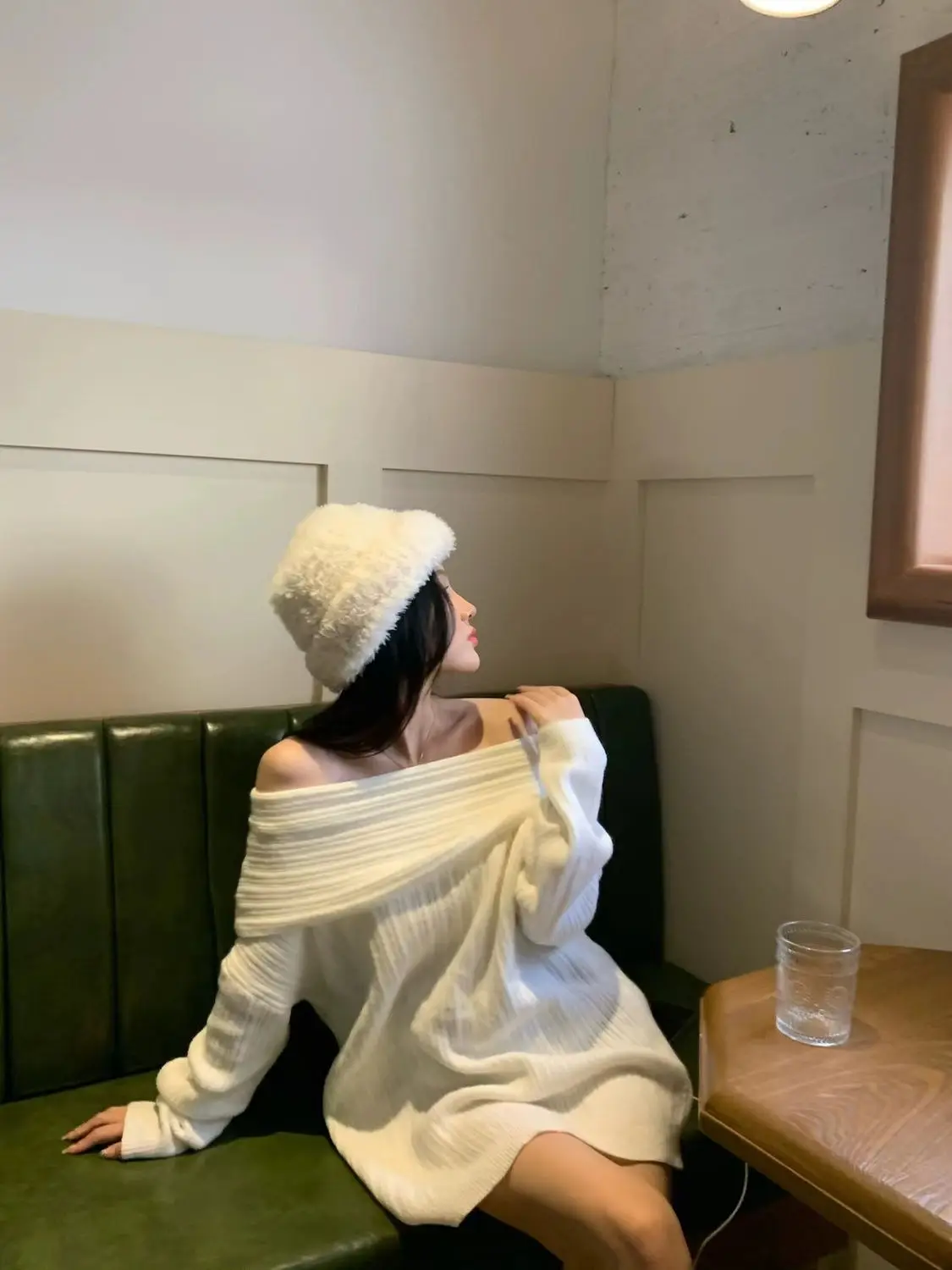 

Sweaters Jumpers Pullovers Women Dames In Cotton Gold Cut-Out Shoulder Club Night Party Sexy Tops Fashion Fall Basic Everyday BF