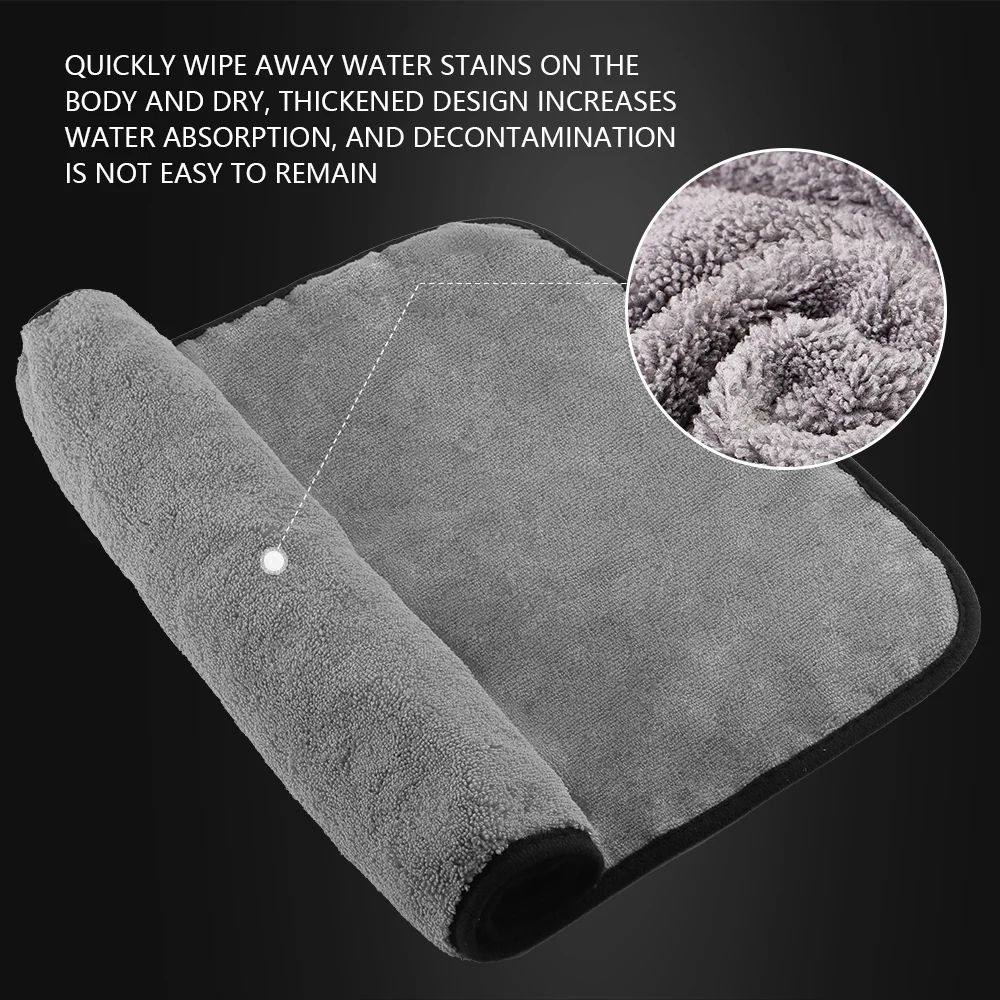 (Bulk Sale1-20pcs) SPTA Microfiber Edge Decontamination Towel Extra Soft Car Wash Microfiber Car Cloth for Interior Cleaning