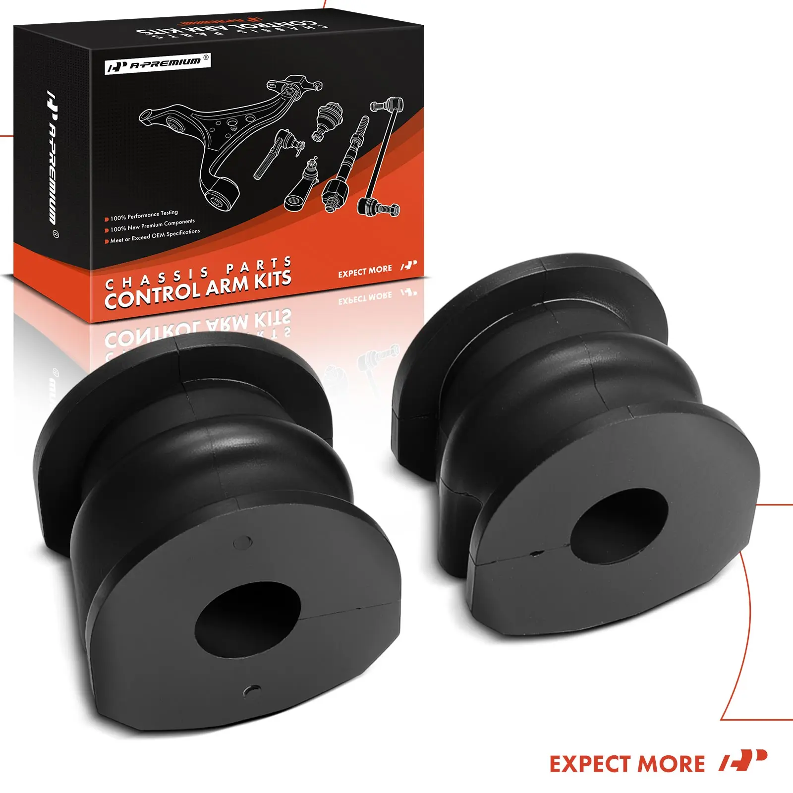 A-Premium 2x Rear To Frame Sway Bar Bushing Kit for Infiniti G37 2009-2013 Q40 2015 G25 2011-2012