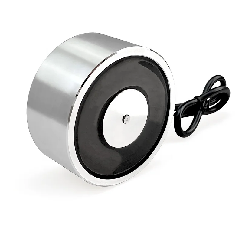 Électro-aimant de démagnétisation rapide LSD-P80/38 IP68, aimant électrique rond, solénoïde électromagnétique DC, aimant de levage à ventouse