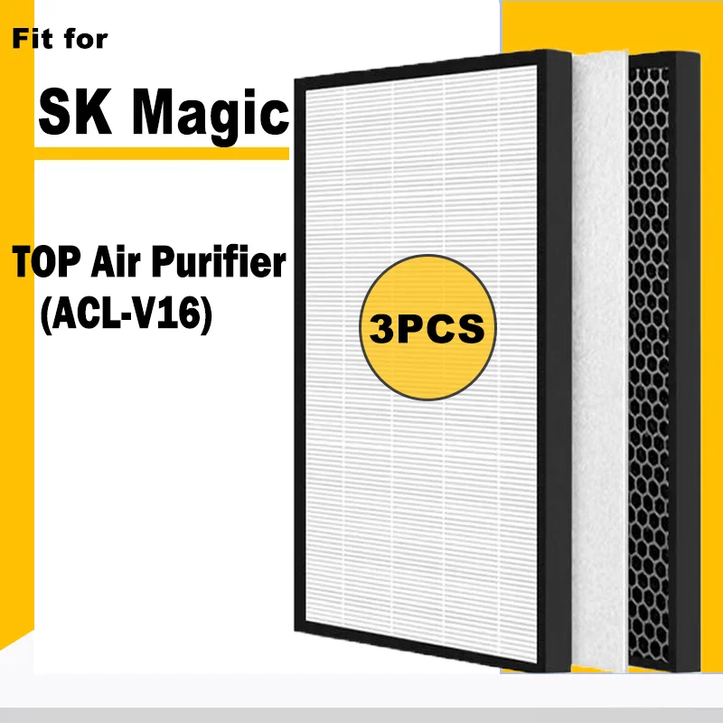 For SK magic Air TOP Air Purifier Replacement 4th layer HEPA Filter and 3rd layer Deodorizing Filter