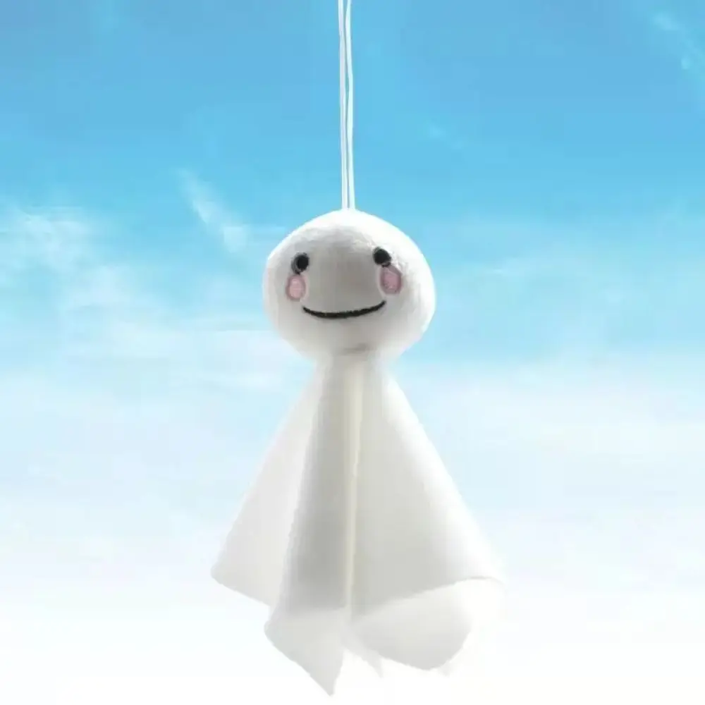 Hanging Ornament Sunny Day Blessing Keyring Japanese Teruterubozu Bag Charm Stuffed Positive Energy Keychain Gift For Girls