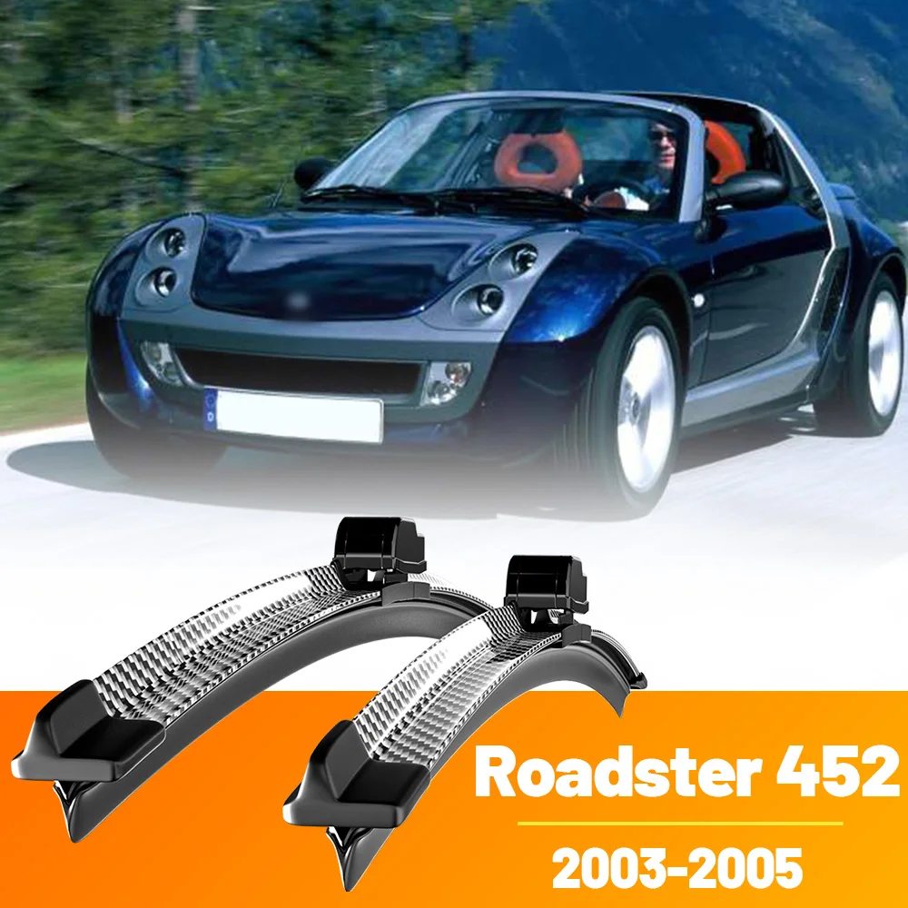 

2pcs Front Windshield Windscreen Wiper Blades Carbon Fibre Wipers For Smart Roadster 452 2003-2005 2004