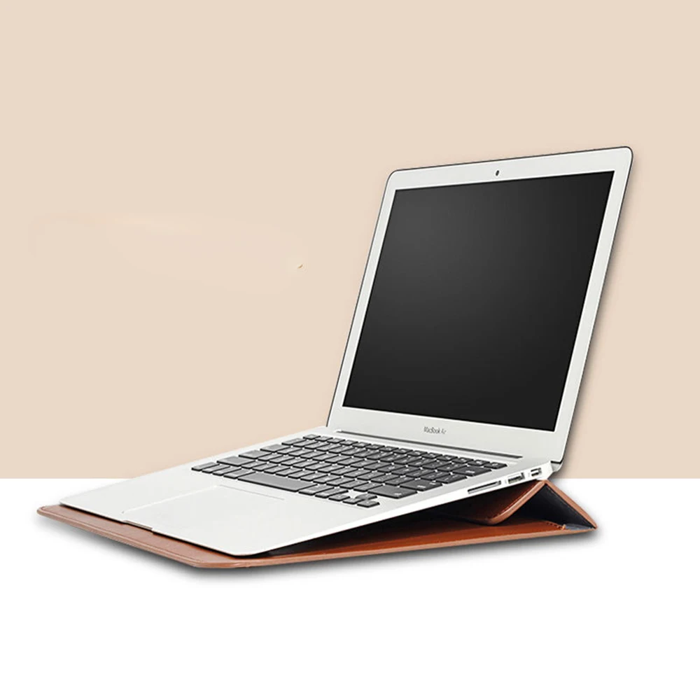 Business Custom Buchstaben Laptoptasche Große Kapazität Gravierte Initialen Laptop Sleeve Luxus Frau Mann Leder Tablet Computer Tasche – Detail 6