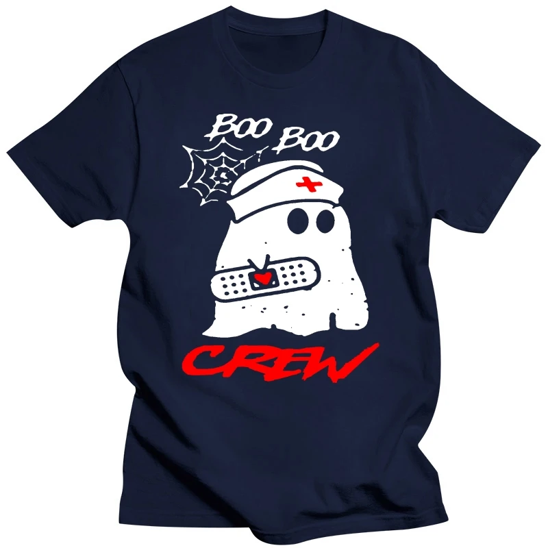 Boo Boo Crew Nurse Ghost Funny Holloween Costume Gift T-Shirt Grophic Tee Shirt