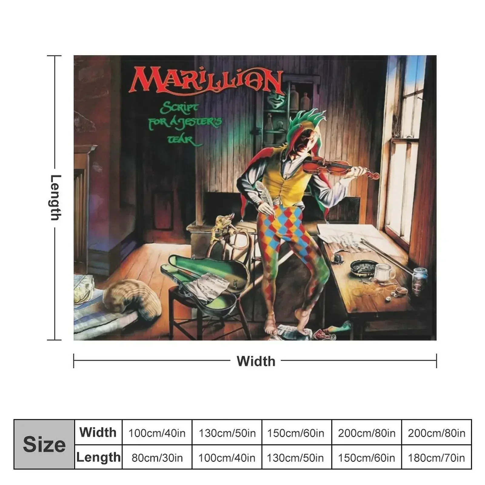 Marillion: Script For A Jester's Tears Throw Blanket Decorative Sofa Weighted Luxury St for sofa Blankets