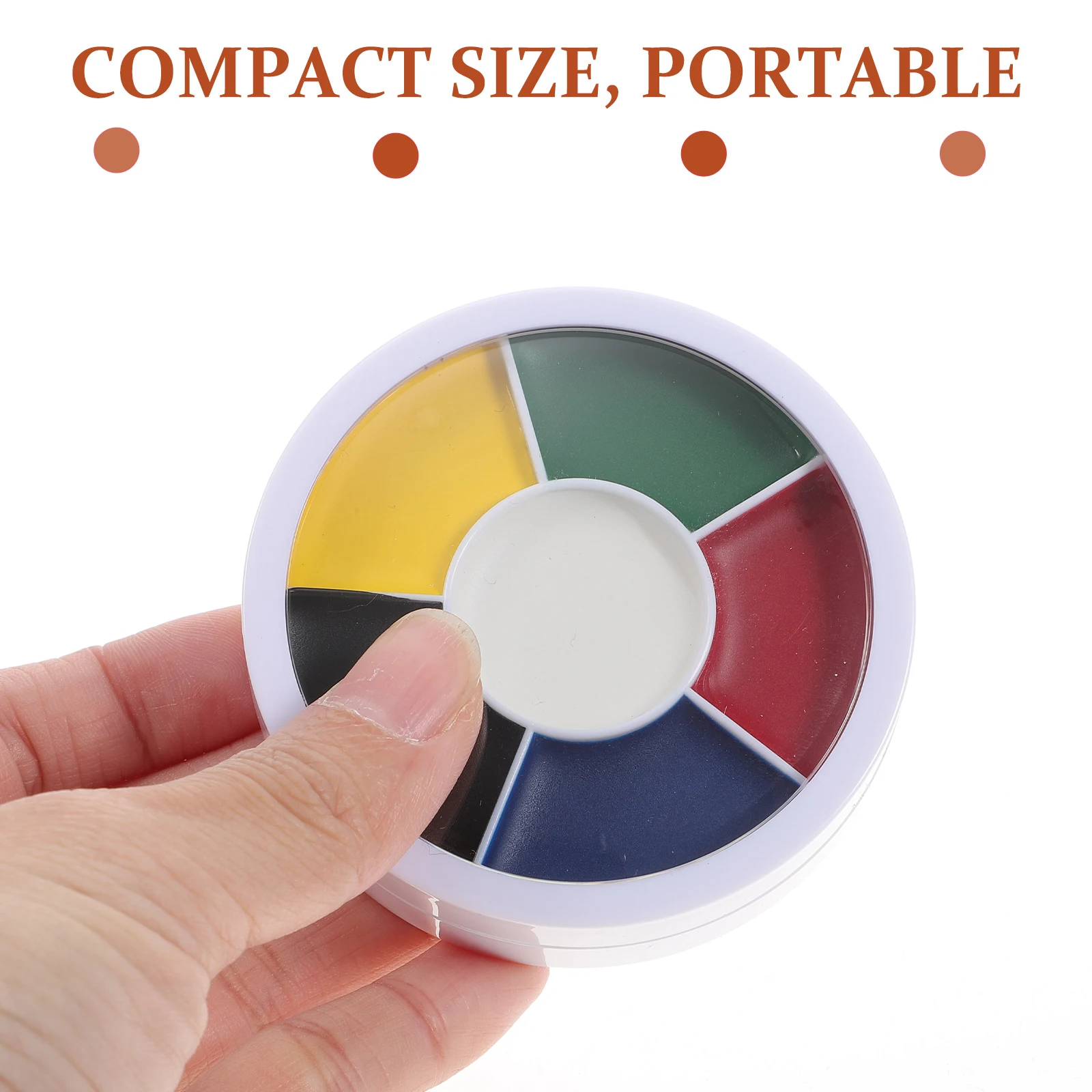 

2 Pcs Water-based Paints Washable White Face Oil Fake Wound