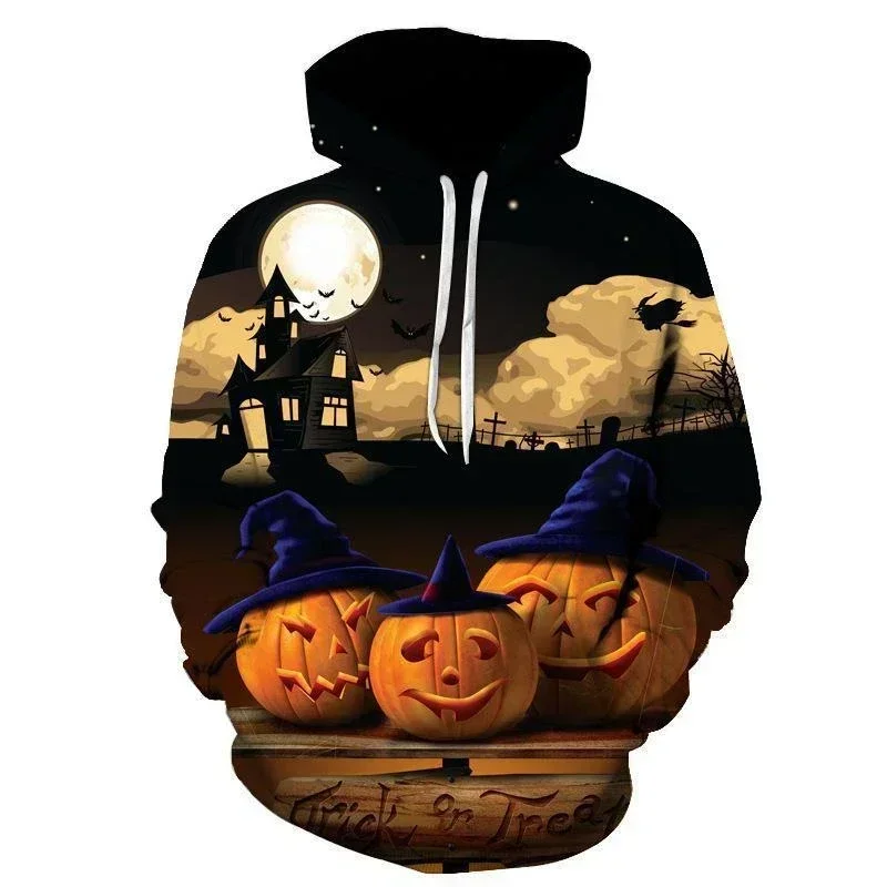 

Halloween Horror Pumpkin Head 3D Printed Hoodie Street Hoodie Pullover Autumn Halloween Pumpkin Pattern Streetwear Sweatshirt