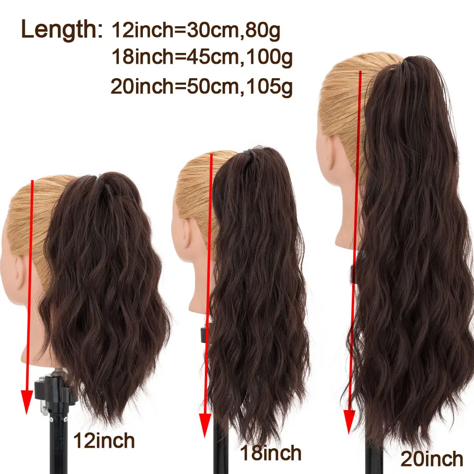 Halloween Claw Clip Ponytail Extension Wavy Layered Pony Tails Synthetic Clip in Ponytail Hairpiece for Women 12''/18''/20''