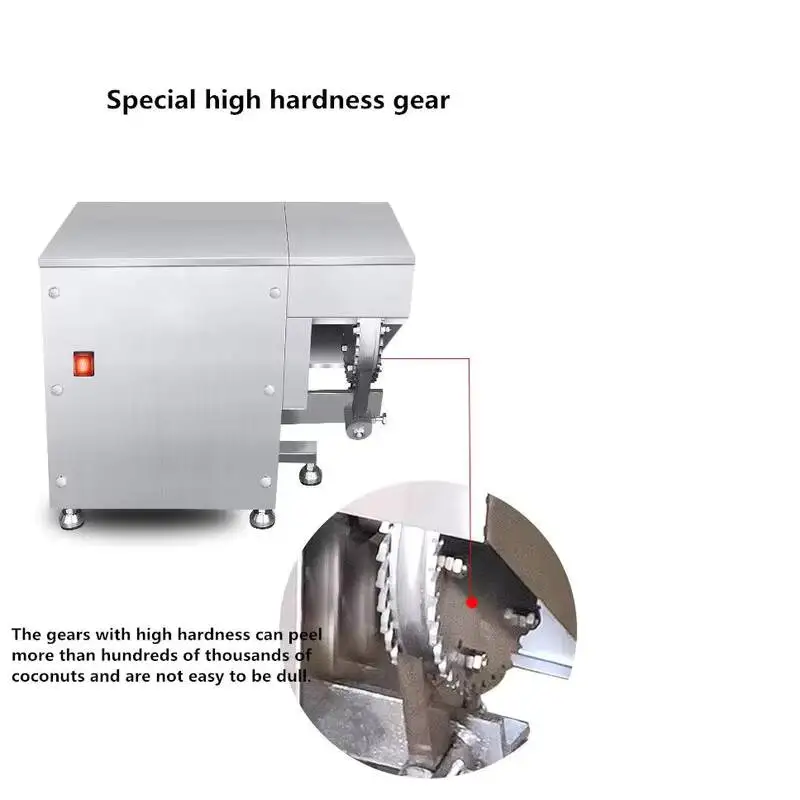 2026 Stainless Steel Hard Shell Dry Coconut Peeling Machine Automatic Coconut Dehusking Processing Equipment