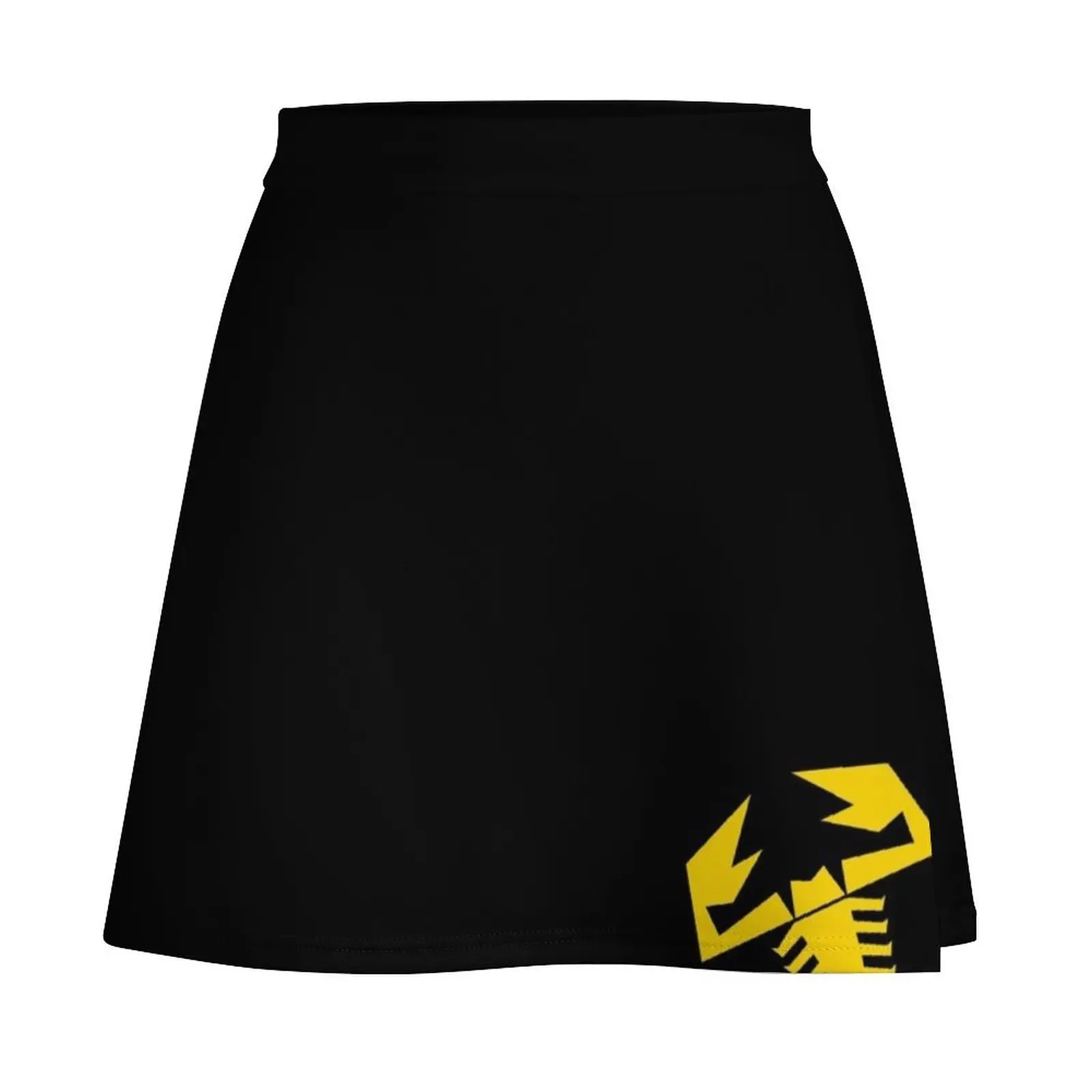 Abarth scorpion (yellow) Mini Skirt korean style clothing women's golf wear summer summer dress for women 2026 Mini Skirt