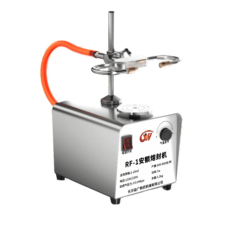 Manufacturers in stock RF-1 desktop semi-automatic ampoule sealing machine