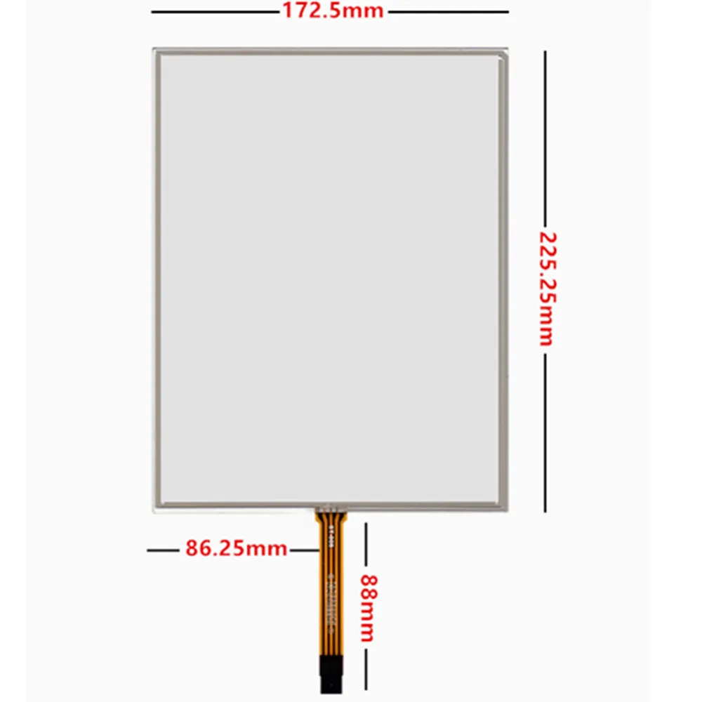 10.4 Inch 4pin Resistance Digitizer Touch Screen Panel Glass For Car Medical Industrial Control Equipment Replacement Parts