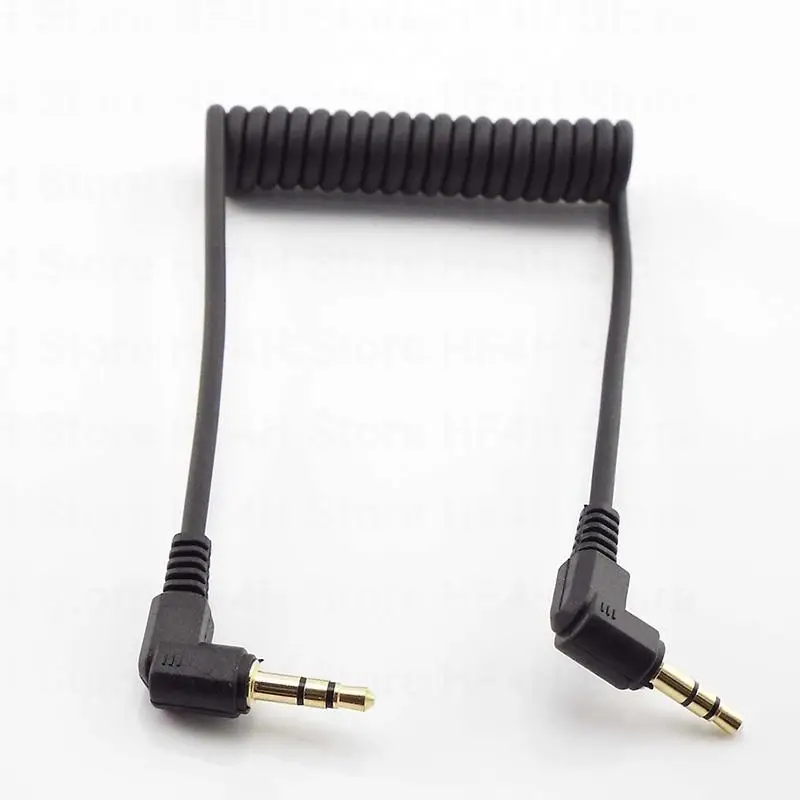 Wtyczka do kabla Audio kąt prosty 90 stopni 3.5mm Aux M/ M kabel do mobilnego samochodu linia MP4 odtwarzacz przewód AUX kabel