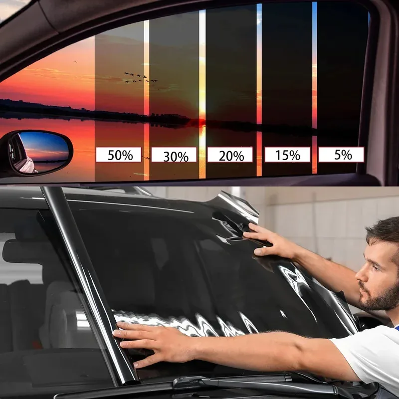 

Window Tint Film for Cars Privacy Car Shade Front Windshield Heat & UV Block Blackout Window Film Auto Car Windshield Sun Shade
