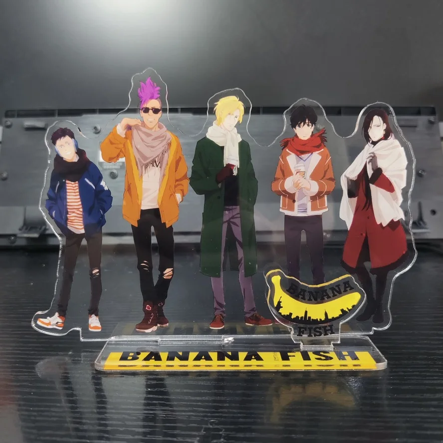 Hot Anime BANANA FISH Figures Ash Lynx Okumura Eiji Acrylic Stands Model Prop Exquisite Plate Desk Decor Standing Sign Xmas Gift