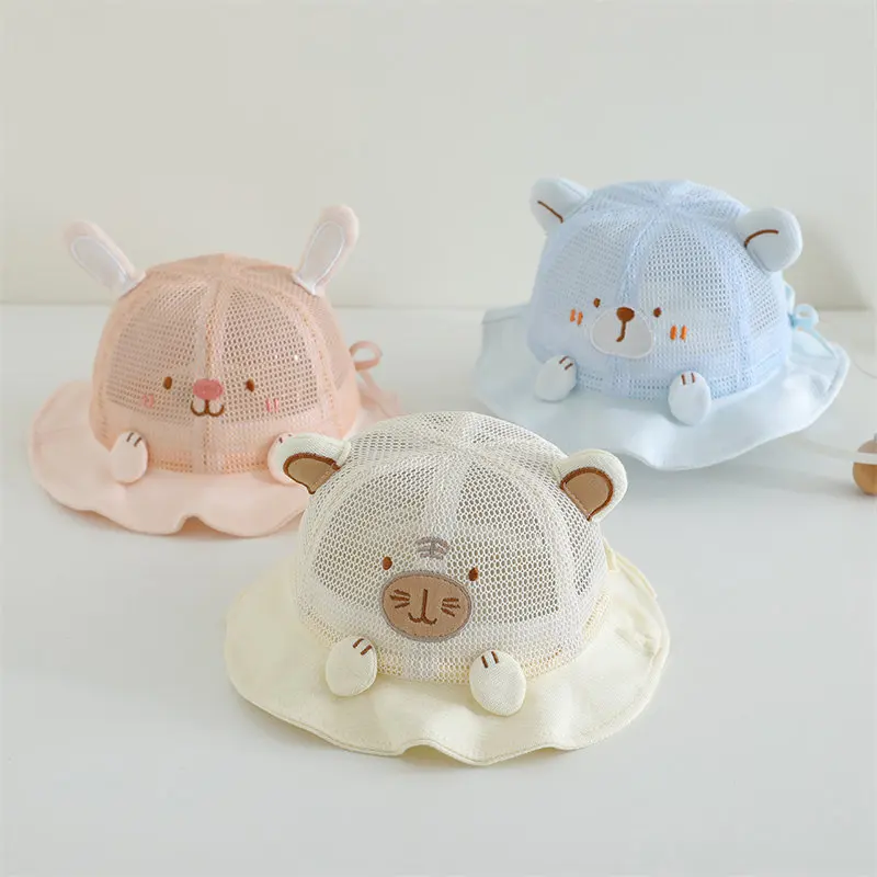 2025 أربعة مواسم البوليستر الكرتون قبعة بحافة صياد قبعة السفر في الهواء الطلق قبعة قبعة واقية من الشمس القبعات للبنين والبنات 09