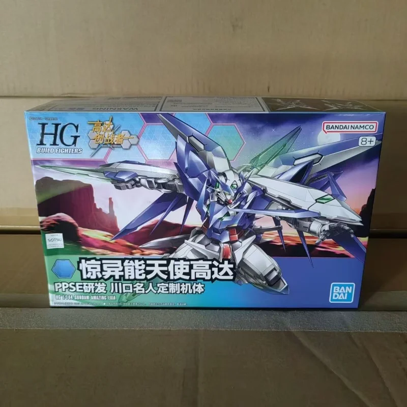 En Stock nuevo Bandai Gundam HG 1/144 increíble EXIA colección Popular montar Mecha figura juguetes vacaciones muñeca móvil regalos