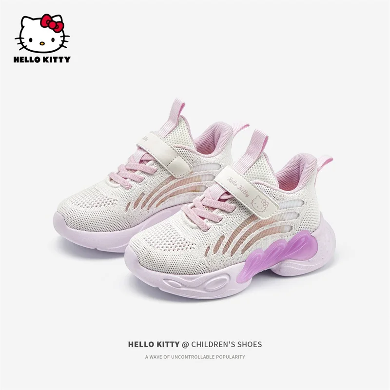 

Hello Kitty Shoes Kids Kawaii Kitty Cat Tennis Shoes Sanrio Children Casual Sneakers Cartoon Hello Kitty Basket Shoes Size 26-37
