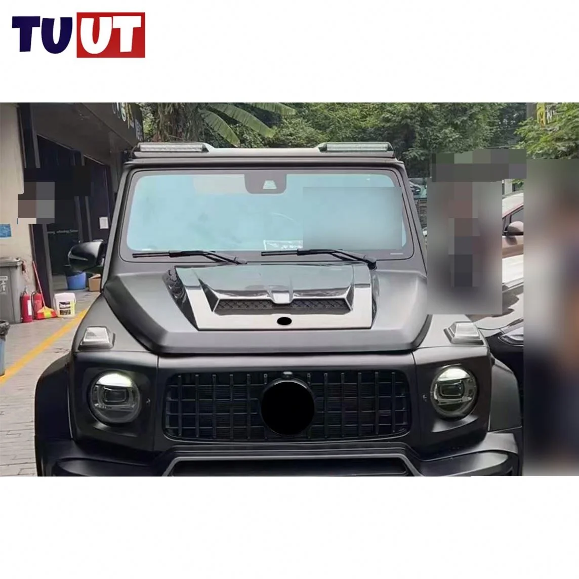 Body Kits For Mercedes-Benz G-Class W463 2004-2018 Change to W464 B-Brabus with carbon fiber scoop, roof light, spoiler