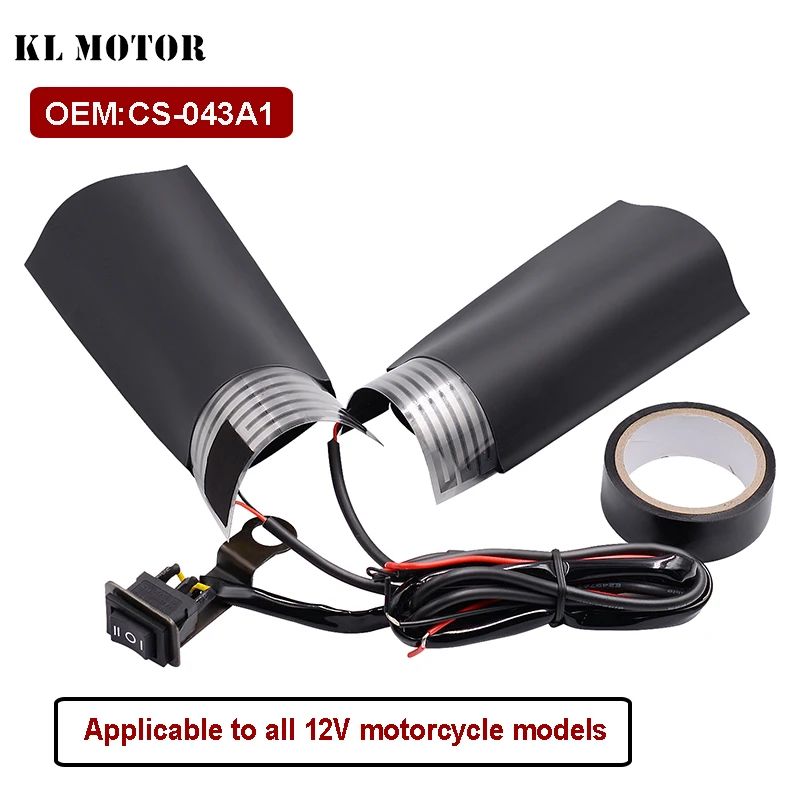 CS-043A1 Motorcycle Handlebar Electric Hot Motorbike Heating Handle Heated Grips Handle With Adjustable Switch Temperature