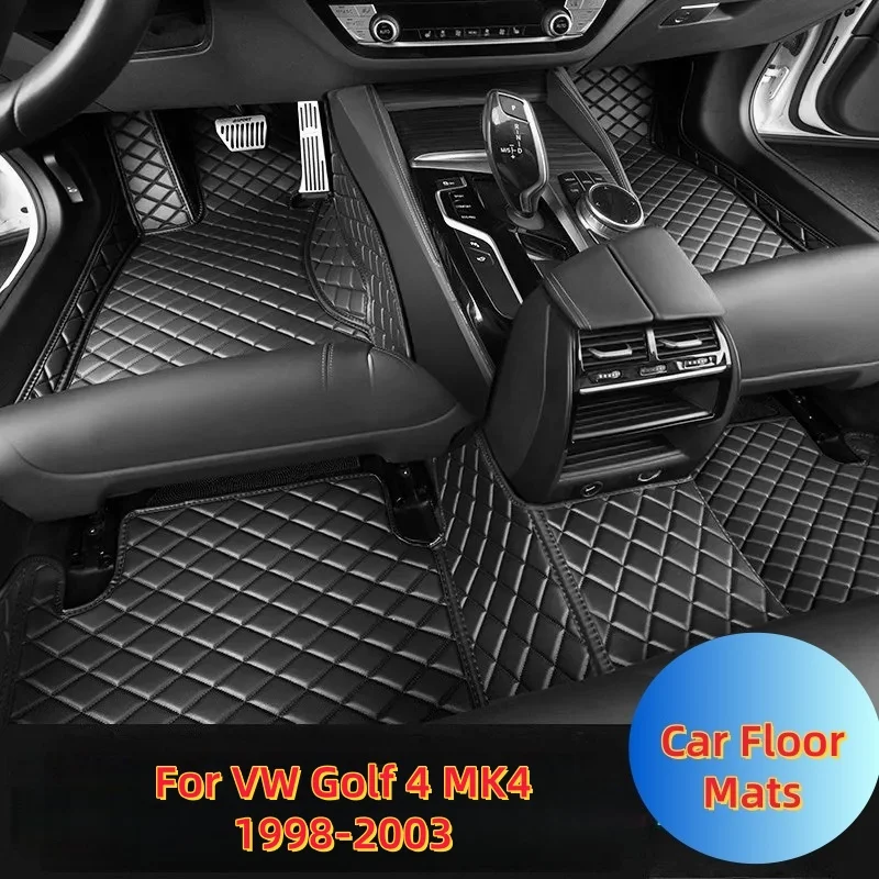 

Car Floor Mats For VW Golf 4 MK4 1998-2003 DropShipping Center Auto Interior Accessories Leather Carpets Rugs Foot Pads