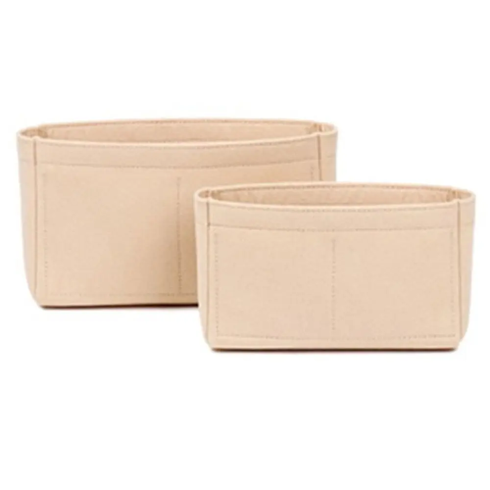 Tragbare weiche Filz einsatz Tasche Handtasche Einsatz Tasche Damen Reisetasche Einsatz Liner Marke Geldbörse Organizer Beutel Make-up Organisatoren – Detail 8