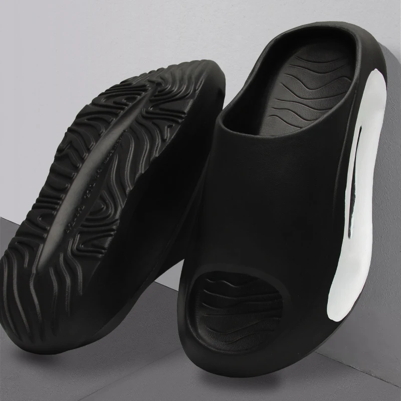 Men's EVA Summer Thong Slippers with Thick Anti-Slip Sole Comfortable Lightweight Sandals for Casual Wear