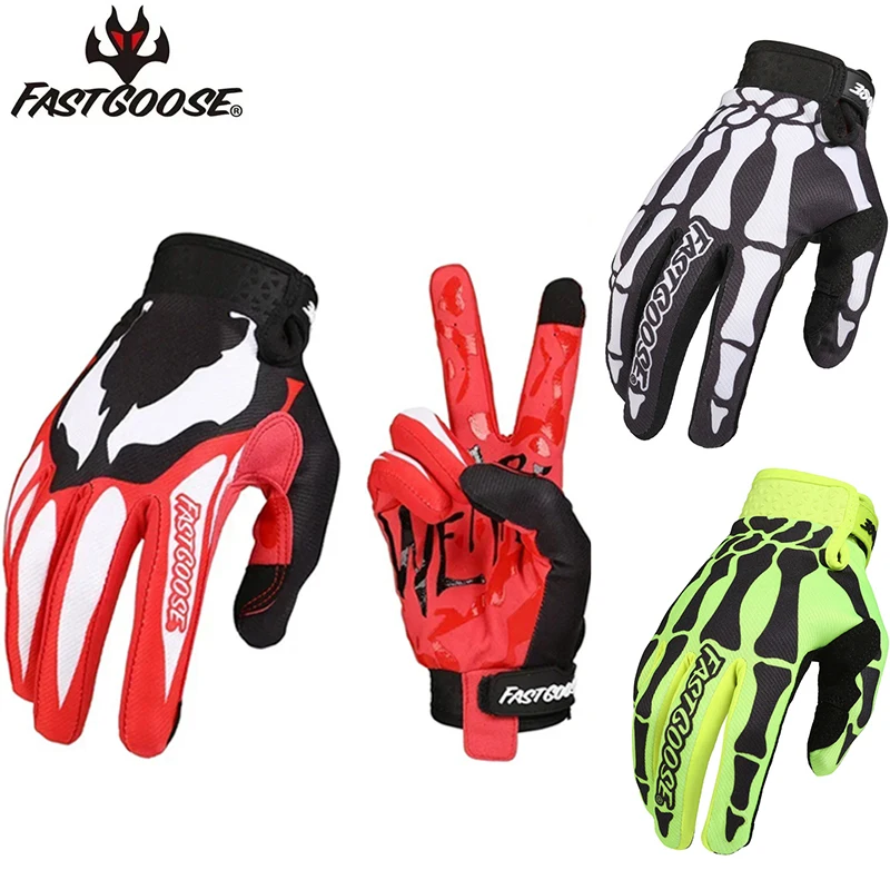 

FASTGOOSE Cycling Gloves Venom Motocross Racing Glove Guante MX Off-road Bike MTB DH MX Motorcycle Professional Sports Equipment