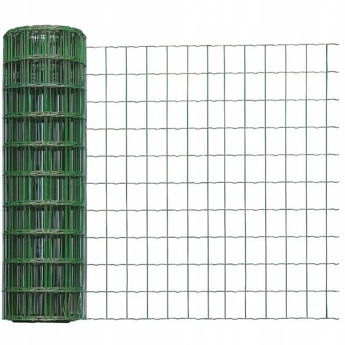 Gelast gaashekwerk gegalvaniseerd PVC groen 0,5x5m