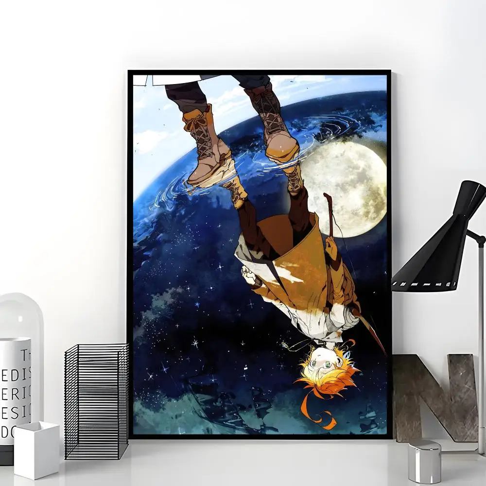 dark anime t-the Promised Neverland Poster Trendy Aesthetic Wall Art Poster for Dorm Room Bedroom Decor