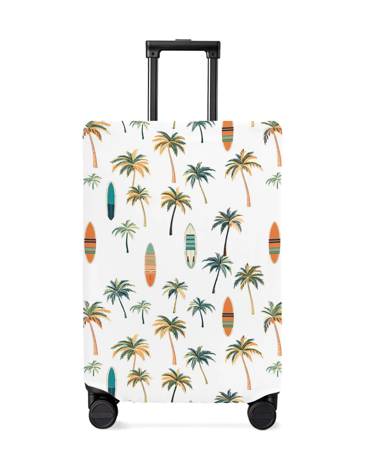 

Palm Trees Surfboards Leaves Luggage Cover Stretch Suitcase Protector Baggage Dust Cover for 18-32 Inch Travel Suitcase Case