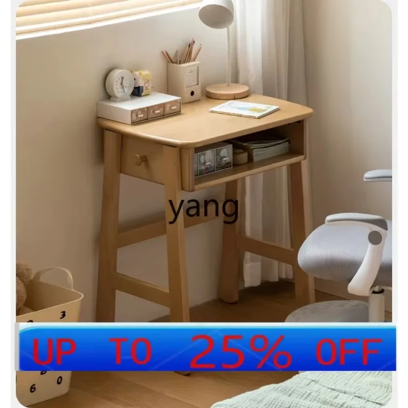 Lhh Wood Study Table Primary and Secondary School Students Writing Desk School Desk and Chair Suit Small Apartment Home Desk